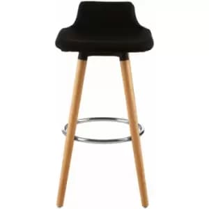 Stockholm Black Bar Stool - Premier Housewares