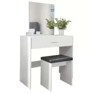 Ottawa Dressing Table and Stool Set White
