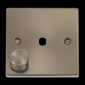 Click Scolmore Deco 1 Gang 650W Max 1 Unfurnished Dimmer Plate and Knob - VPSC140PL