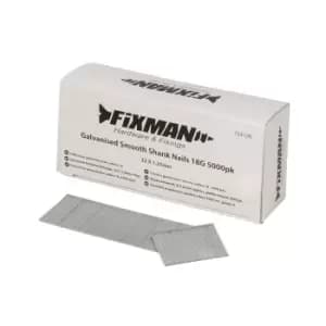 Fixman Galvanised Smooth Shank Nails 18G 5000pk 32 x 1.25mm 724126