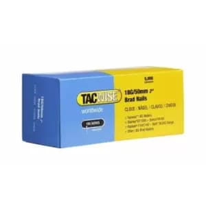 Tacwise - 18G 50mm Galvanised Brads Nails 18 Gauge 5000 Box 0401 DGN50V Ranger