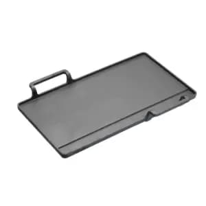 KitchenCraft World of Flavours Oriental Cast Iron Teppanyaki Grill 42cm Grey