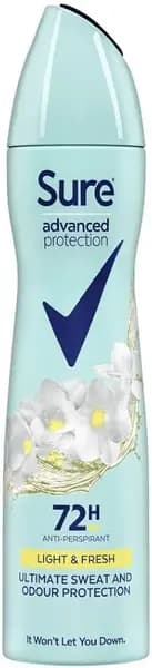 Sure Advanced Protection Light & Fresh Deodorant 200ml