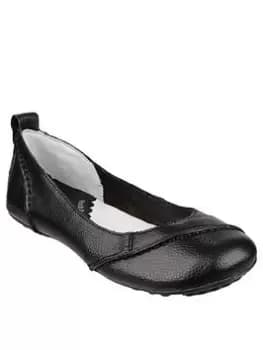 Hush Puppies Janessa Ballerina Pumps - Black, Size 4, Women