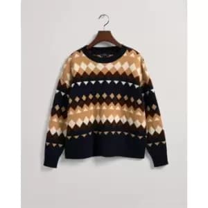 Gant Fairisle Crew Neck - Blue