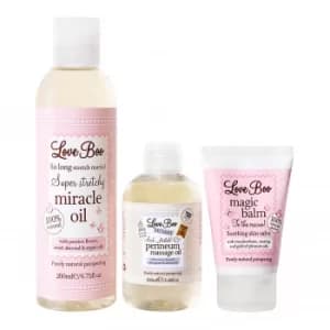 Love Boo Mum-to-be Survival Kit including 200ml Miracle Oil, Perineum Oil and Magic Balm