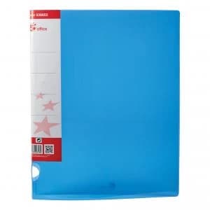 5 Star A4 Office Ring Binder 2 O ring Polypropylene Blue Pack of 10