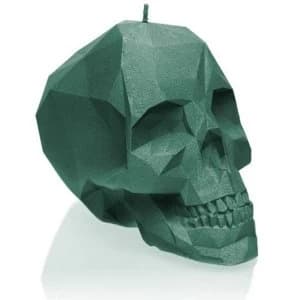 Aligator Green Large Low Poly Skull
