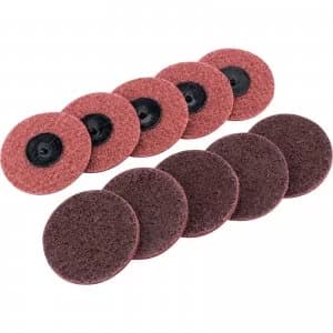 Draper Polycarbide Abrasive Pad Disc 75mm 75mm Medium Pack of 10
