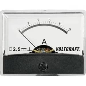 VOLTCRAFT AM-60X46/5A/DC Panel-mounted measuring device AT THE-60 X 46/5 A/DC 5 A Moving coil