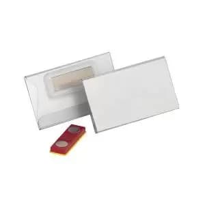 Durable Name Badge wMagnet Place and Hold 40x75mm Pack of 25 824319