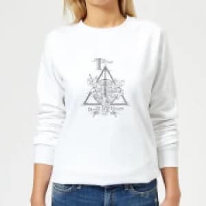 Harry Potter Three Dragons White Womens Sweatshirt - White - 3XL