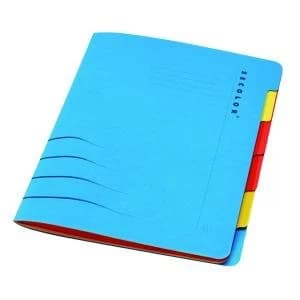 Jalema Secolor Sixtab 6- Part File A4 Blue Pack of 5 8331600-10791