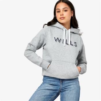 Jack Wills Reeman Mutli Coloured Graphic Hoodie - Grey