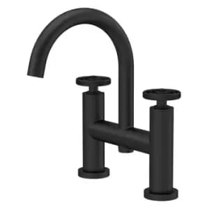 Hudson Reed - Revolution Bath Filler Tap Pillar Mounted - Matt Black