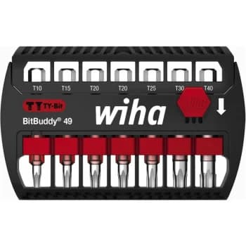 8 Piece Torx Ty Bit Set Bitbuddy 49mm - Wiha