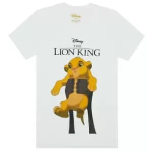The Lion King Womens/Ladies Circle Of Life Simba T-Shirt (L) (White)