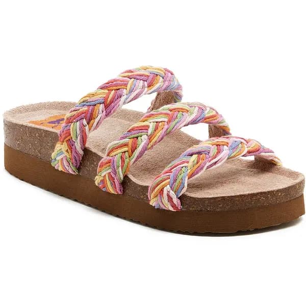 Rocket Dog Womens Ashley String Braid Slide Strapped Sandals UK Size 3 (EU 36) Rainbow RKD242-RAINBW-3