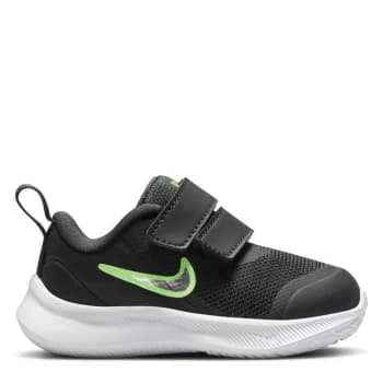 Nike Runner 3 Trainers Infant - Black/SilvGreen
