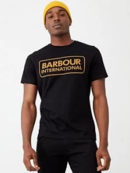 Barbour International Essential Large Logo T-Shirt - Black