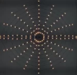 Halloween 144 Bulb Twinkling Spider Web Decoration