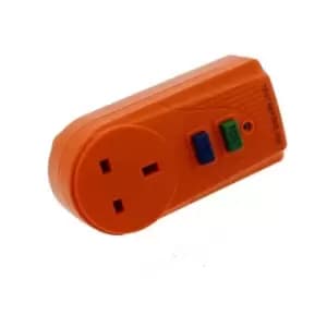 13 Amp 230V uk 3 Pin 30MA 3200W Orange rcd Circuit Breaker Plug