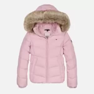 Tommy Hilfiger Girls Essential Down Jacket - Pink Shade - 14 Years