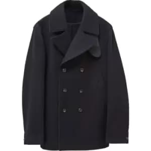 French Connection Winter Melton Peacoat - Black