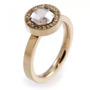 Ladies Folli Follie PVD rose plating Size L.5 Classy Ring