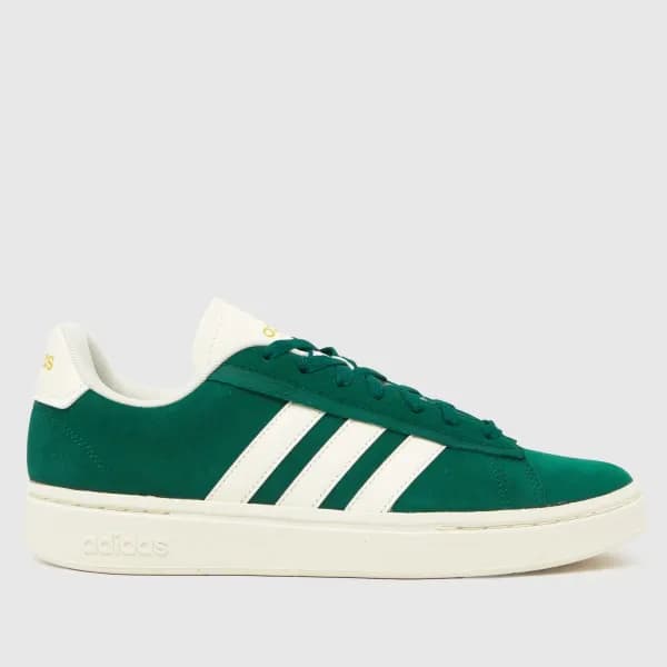 adidas grand court alpha trainers in dark green