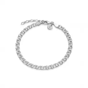 Double Curb Sterling Silver Bracelet RBR03_SLV