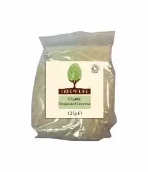 Tree of Life Organic Desiccated Coconut - 125g x 6
