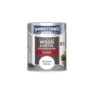 Johnstone's Exterior Hardwearing Gloss Brilliant White 2.5ltr - Brilliant White