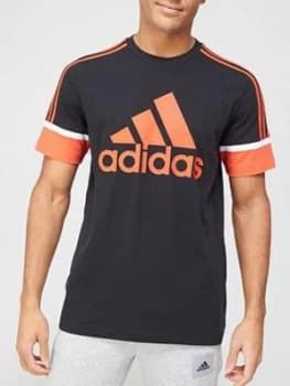 Adidas Colourblock T-Shirt - Black/Red