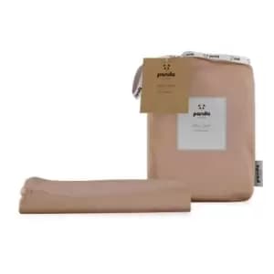 Panda Kids 100% Bamboo Fitted Sheet Cotbed - Vintage Pink (2-Pack)