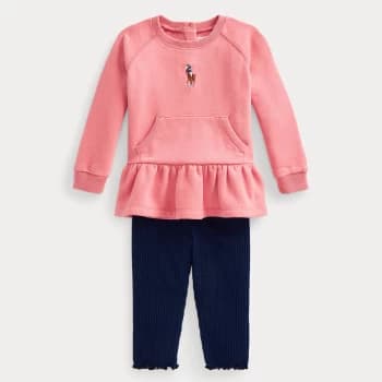 Ralph Lauren Girls Top and Legging Set - Desert Rose - 18 Months