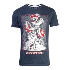 Nintendo - Piranha Plant Unisex Large T-Shirt - Blue