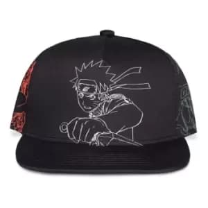 Naruto Shippuden Snapback Cap Outline Characters