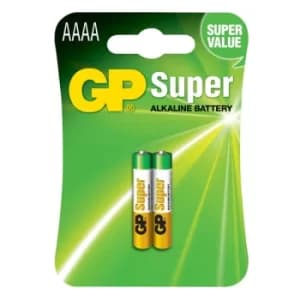GP GPPCA025A001 AAAA Super Alkaline Batteries (Pack 2)