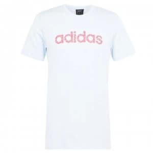 adidas Shoes Logo Mens T-Shirt - LtBlue/Red