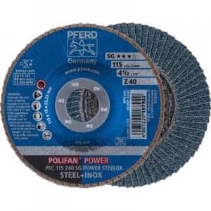 PFERD 67784115 POLIFAN-serrated washer PFC 115 Z40 SG POWER STEELOX Diameter 115mm 10 pc(s)