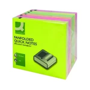 Q-Connect Fanfold Notes Assorted (Pack of 6) 48201030