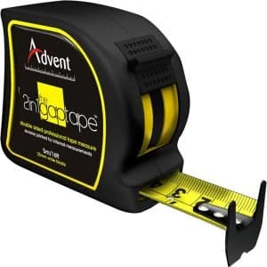 Advent 2-In-1 Double Sided Gap Tape Measure Imperial & Metric 16ft / 5m 25mm