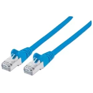 Intellitnet Cat7 High Performance Network Cable S/FTP (Blue) 0.25M