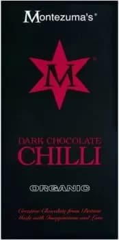 Montezuma's Organic Dark Chocolate Chilli Bar 100g - Pack of 4