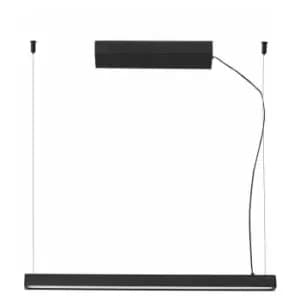 Faro Vico 60cm Black Pendant Lamp With Surface Canopy