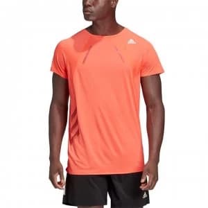 adidas Mens Running Adizero Heat. Rdy T-Shirt - Solar Red