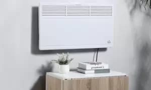 White Freestanding and Wall-Mounted Radiator, HOMCOM