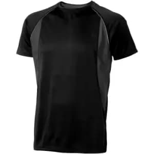 Elevate Mens Quebec Short Sleeve T-Shirt (XL) (Solid Black/Anthracite)
