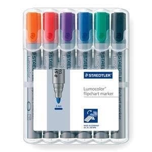 Original Staedtler Lumocolor Flipchart Markers Water based Dry safe